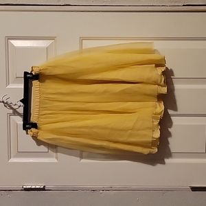 Yellow flowy skirt